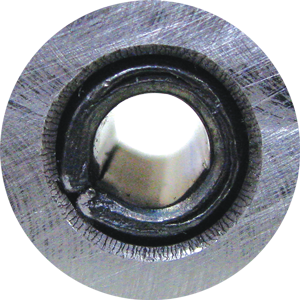 Figure 3: Installed Slotted Pin with a closed or 